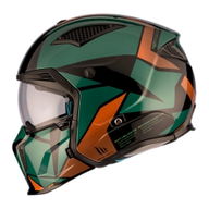 Streetfighter SV S Helmet P1R Matt Black Green Gold