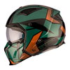 MT MT Streetfighter SV S Helmet P1R Matt Black Green Gold - Thumbnail 3