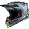 Alpinestars Alpinestars Supertech S-M10 Meta Helmet Black Grey Fluo Yellow - Thumbnail 1