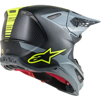 Alpinestars Alpinestars Supertech S-M10 Meta Helmet Black Grey Fluo Yellow