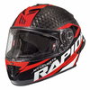 MT Rapide Pro Carbon Red Full Face Motorcycle Helmet Front Left                                                                                                                                                                                                