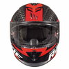MT Rapide Pro Carbon Red Full Face Motorcycle Helmet Front                                                                                                                                                                                                     