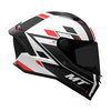 MT MT Stinger 2 Zivze Helmet Black White Red - Thumbnail 5