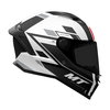 MT MT Stinger 2 Zivze Helmet Gloss Black White - Thumbnail 5