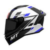MT MT Stinger 2 Zivze Helmet Black White Blue - Thumbnail 1