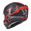 MT Blade 2 SV Blaster Matt Black Red Full Face Motorcycle Helmet Back Left                                                                                                                                                                                     