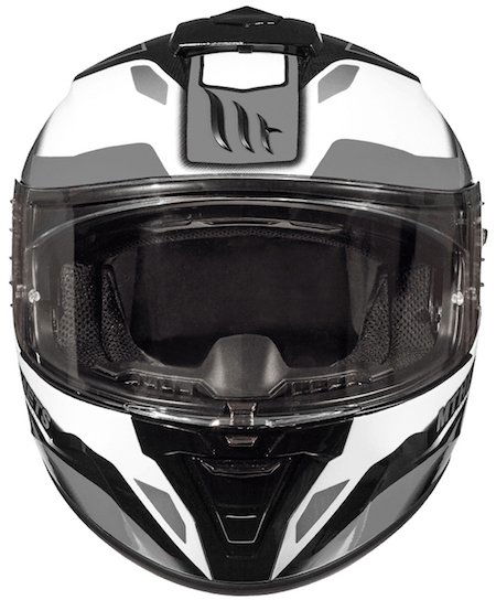 MT Blade 2 SV Fugue Black White Full Face Motorcycle Helmet Front                                                                                                                                                                                              