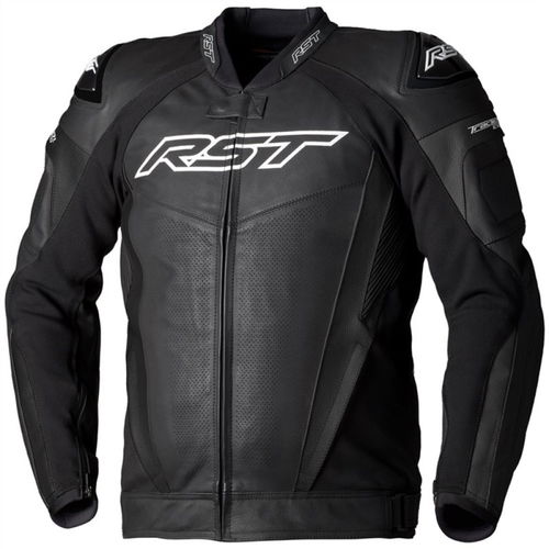 RST Tractech Evo 5 CE Leather Jacket Black Black Black