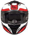MT Blade 2 SV Fugue Black Red White Full Face Motorcycle Helmet Front                                                                                                                                                                                          