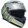AGV AGV K3 Helmet ECE 22.06 Fortify Grey Black Flo Yellow - Thumbnail 1