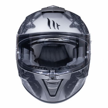MT Blade 2 SV Breeze Matt Grey Black Full Face Motorcycle Helmet Front                                                                                                                                                                                         