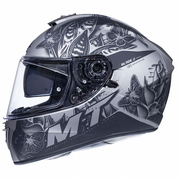 MT Blade 2 SV Breeze Matt Grey Black Full Face Motorcycle Helmet Left Side                                                                                                                                                                                     