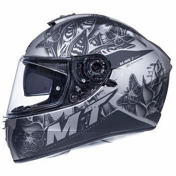 MT Blade 2 SV Breeze Matt Grey Black Full Face Motorcycle Helmet Left Side                                                                                                                                                                                     
