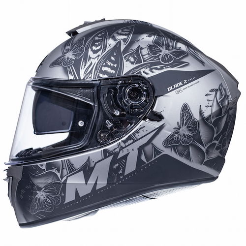 MT Blade 2 SV Breeze Matt Grey Black Full Face Motorcycle Helmet Left Side                                                                                                                                                                                     