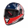 MT Thunder 3 SV Kingdom White Red Blue Full Face Motorcycle Helmet Front Left                                                                                                                                                                                  