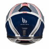 MT Thunder 3 SV Kingdom White Red Blue Full Face Motorcycle Helmet Back                                                                                                                                                                                        