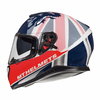 MT Thunder 3 SV Kingdom White Red Blue Full Face Motorcycle Helmet Left Side                                                                                                                                                                                   