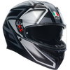 AGV AGV K3 Helmet ECE 22.06 Compound Matt Black Grey - Thumbnail 1
