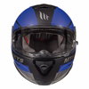 MT Thunder 3 SV Pitlane Matt Black Blue Full Face Motorcycle Helmet Front                                                                                                                                                                                      