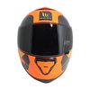 MT Thunder 3 SV Ray Orange Navy Full Face Motorcycle Helmet Front                                                                                                                                                                                              