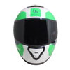 MT Thunder 3 SV Ray White Green Blue Full Face Motorcycle Helmet Front                                                                                                                                                                                         
