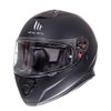 MT Thunder 3 SV Matt Black Full Face Motorcycle Helmet Front Left                                                                                                                                                                                              