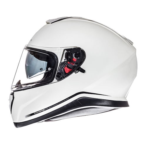 MT Thunder 3 SV White Full Face Motorcycle Helmet Left Side                                                                                                                                                                                                    