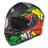 MT Targo Truck Black Flu Yellow Green Full Face Motorcycle Helmet Front Left                                                                                                                                                                                   