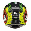 MT Targo Truck Black Flu Yellow Green Full Face Motorcycle Helmet Back                                                                                                                                                                                         