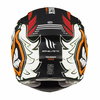 MT Targo Truck Black White Red Full Face Motorcycle Helmet Back                                                                                                                                                                                                