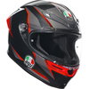 AGV AGV K6-S Helmet Slashcut Black Grey Red - Thumbnail 1