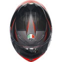 K6-S Helmet Slashcut Black Grey Red