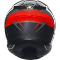 K6-S Helmet Slashcut Black Grey Red