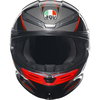 AGV AGV K6-S Helmet Slashcut Black Grey Red - Thumbnail 2
