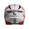 MT Targo Enjoy White Black Red Full Face Motorcycle Helmet Back                                                                                                                                                                                                