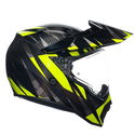 AX9 EC2206 Steppa Helmet Carbon Grey Yellow Fluo