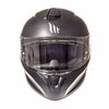MT Targo Matt Black Full Face Motorcycle Helmet Front                                                                                                                                                                                                          