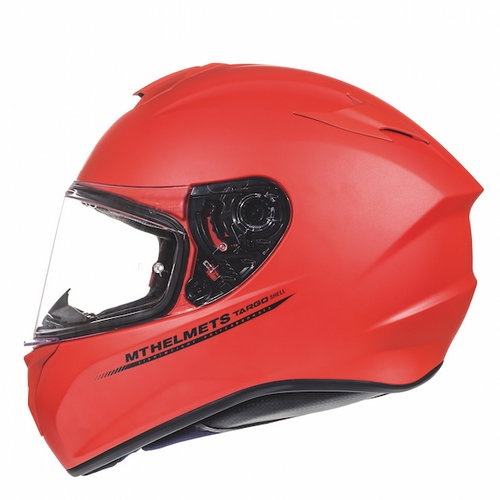 MT Targo Matt Red Full Face Motorcycle Helmet Left Side                                                                                                                                                                                                        