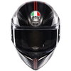 AGV AGV K1-S Helmet Lap Matt Black Grey Red - Thumbnail 2