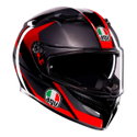 K3 Helmet ECE 22.06 Striga Matt Black Grey Red