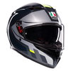 AGV AGV K3 Helmet ECE 22.06 Shade Grey Yellow Fluo - Thumbnail 5