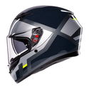 K3 Helmet ECE 22.06 Shade Grey Yellow Fluo
