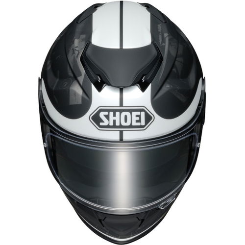 Shoei GT Air 2 Reminisce Black White Full Face Motorcycle Helmet Front                                                                                                                                                                                         