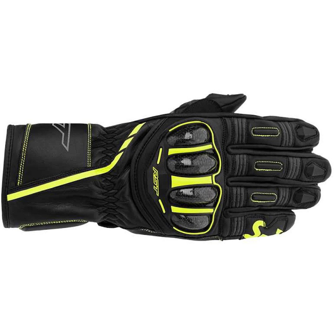 S1 CE Mens Gloves Black Grey Fluo Yellow