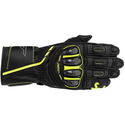 S1 CE Mens Gloves Black Grey Flo Yellow