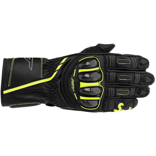 RST S1 CE Mens Gloves Black Grey Flo Yellow