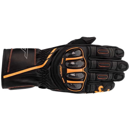 RST S1 CE Mens Gloves Black Grey Neon Orange