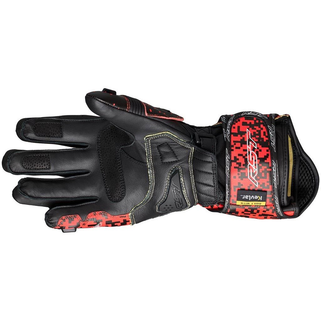 Tractech Evo 4 CE Gloves Fluo Red Black