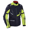 Oxford Products Montreal 3 Black Fluo Yellow Textile Motorcycle Jacket Front                                                                                                                                                                                   