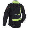 Oxford Products Montreal 3 Black Fluo Yellow Textile Motorcycle Jacket Back                                                                                                                                                                                    